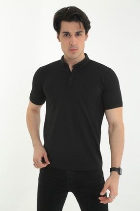 Erkek Slimfit Düz Model Polo Yaka Tişört-t-shirt 84989365GPYT