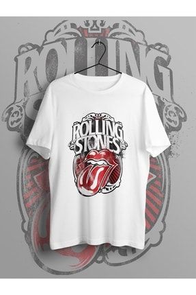 Rolling Stones Baskılı Unisex Tişört TCO20210161