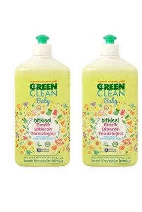 Green Clean Baby Bitkisel Emzik Biberon Temizleyici 500 Ml 2'li Set Plastik 500 ml ambalaj fliptop