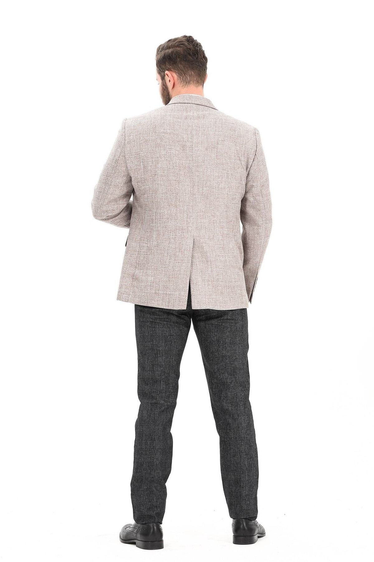 ژاکت مردانه قهوه ای ModaPlaza | E20KGLP5037CKT اورجینال - تصویر 5