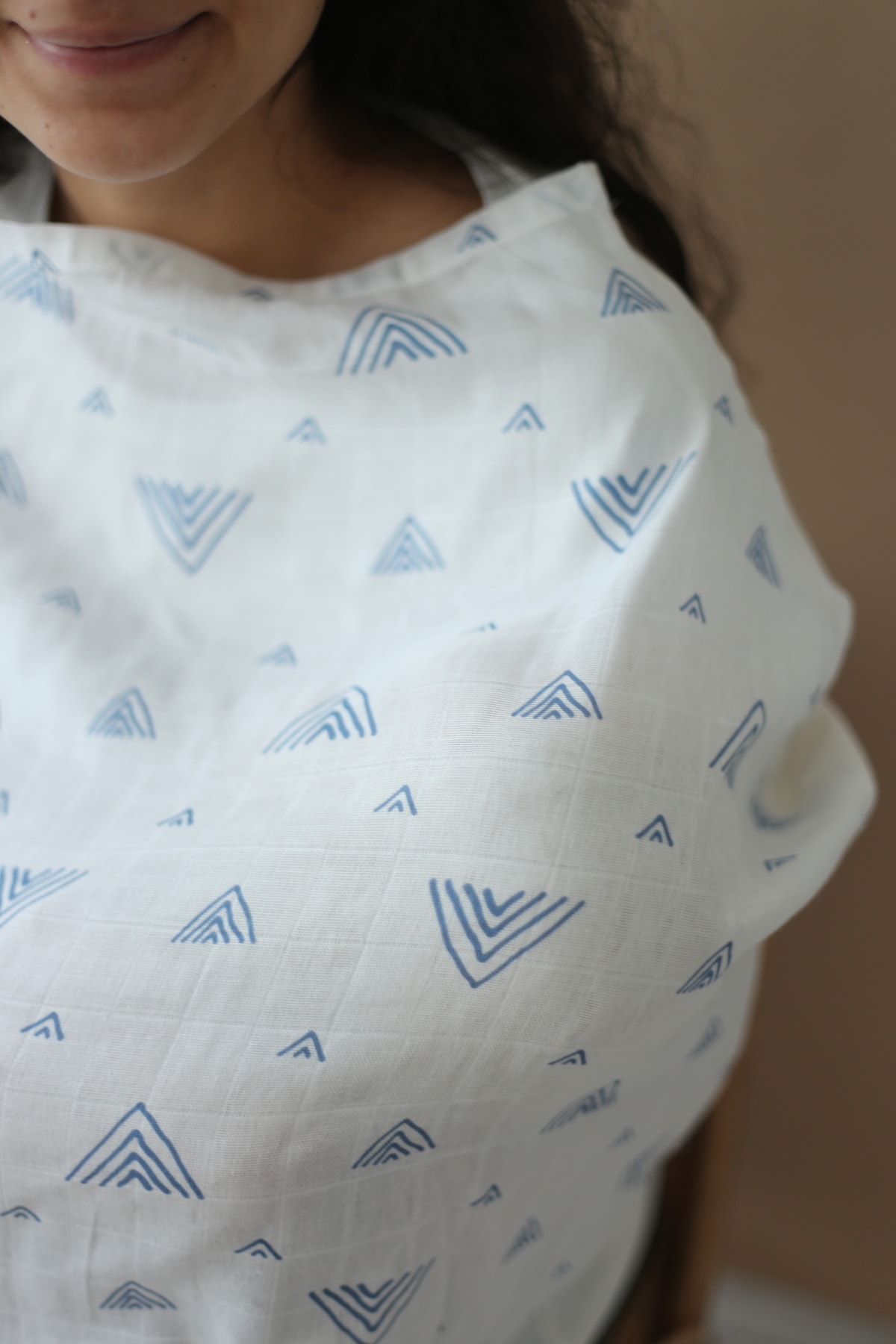 Mujo Baby&Kids Çok Amaçlı Puset - Emzirme - Mama Sandalyesi Örtüsü / Combo Örtü – Indigo fotoğrafı 4 (önizleme)