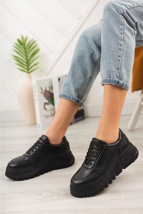 Siyah - Sneaker*yürüyüşayakkabısı*sporayakkabısı sneakerf