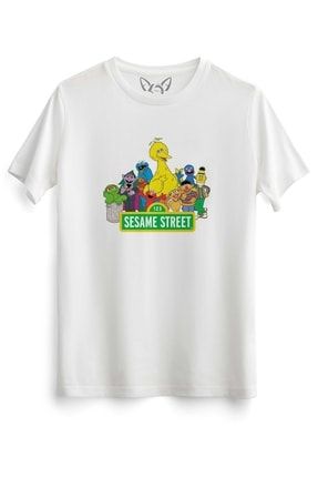 Susam Sokağı Çocuk Beyaz Tshirt 10679