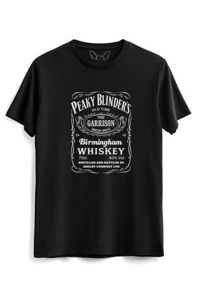 Peaky Blinders Resimli Dijital Baskılı Siyah Tshirt 10375