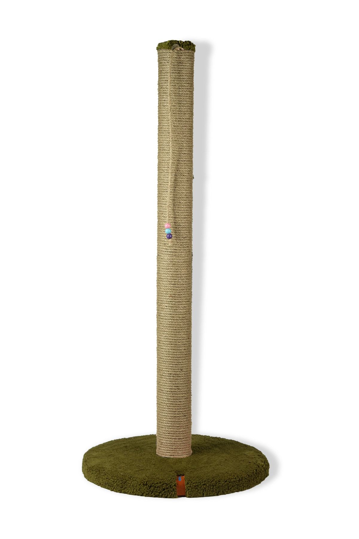 PUGALO-80 Cm Scratching Board Cylinder Base Long Catnip Scratching Board Green 1