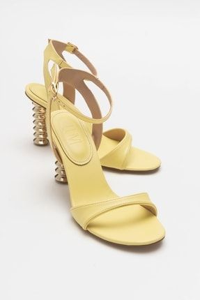 Gone Sarı Kadın Topuklu Ayakkabı 130-6240