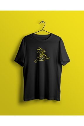 Unisex Siyah Goku Baskılı T-shirt SYHYCHYSEZN2001162