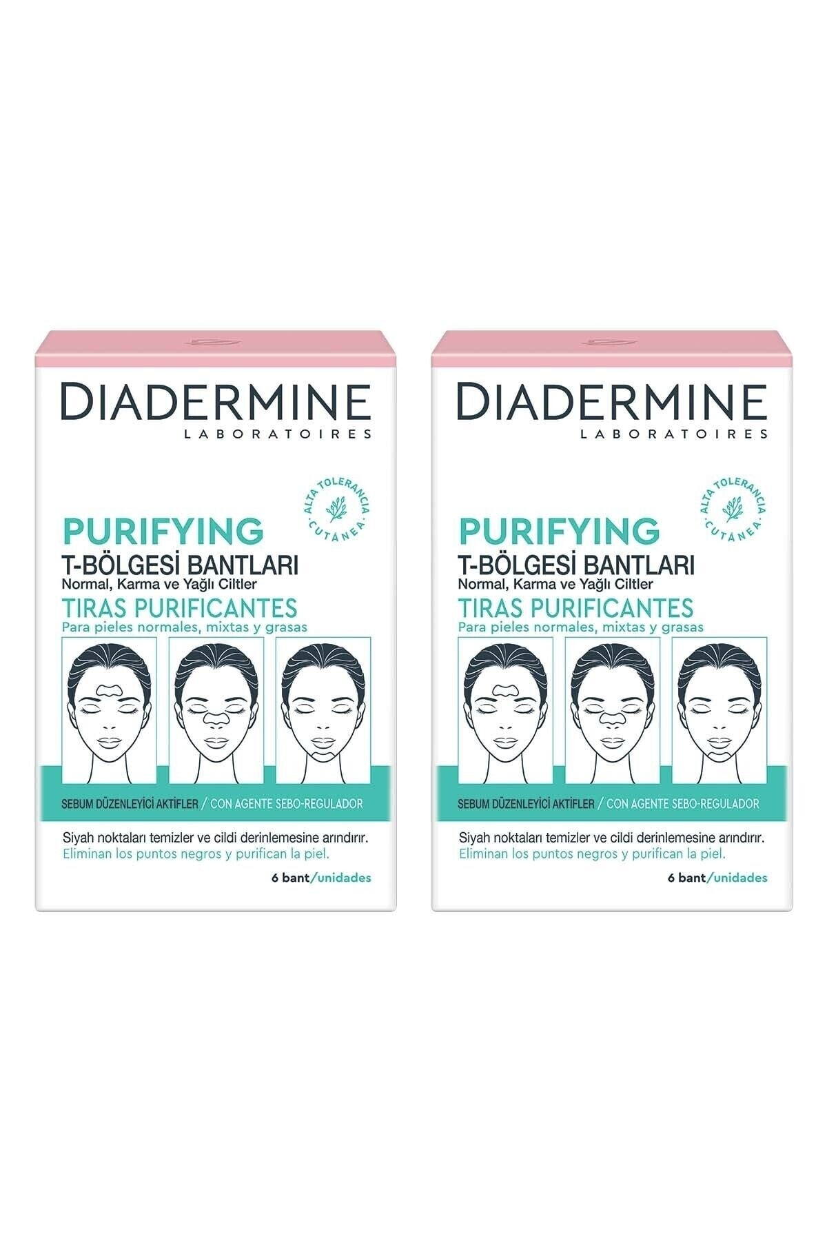 Diadermine Arındırıcı T Bölgesi Bantları 6'lı X 2 Adet