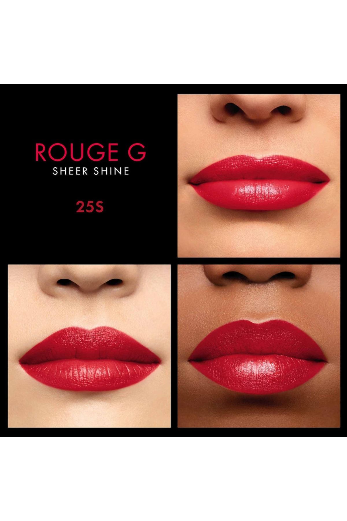 Guerlain رژ لب مات شاین دار Rouge G حجیم کننده و نرم کننده لب ها رنگ صورتی تیره شماره 255