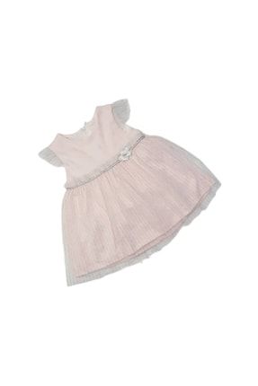 Mymio Baby 2586 Kız Bebek Kalpli Tütülü Penye Elbise mnk03911
