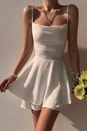 Şortlu Tulum Sırtı Açık Elbise Askılı Elbise Mini Elbise Yeni Sezon Askılı Tulum Astarlı 10819 ev6er51hfds