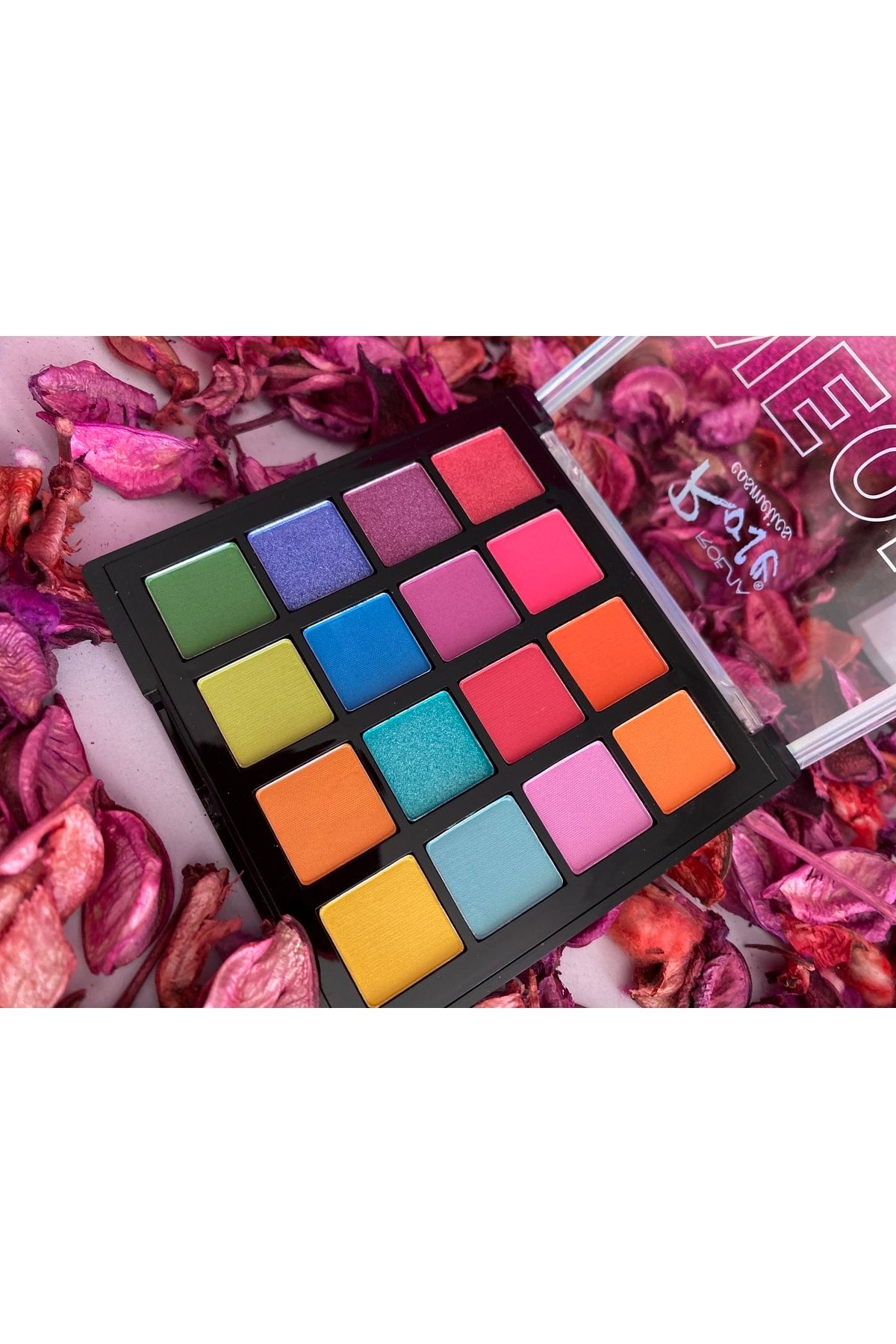Nurella Kozmetik-Roesia Rose Neon - 16 Pack Eyeshadow Palette 2
