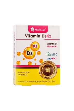 Vitamin D3 K2 Damla 20 Ml 8681788054182