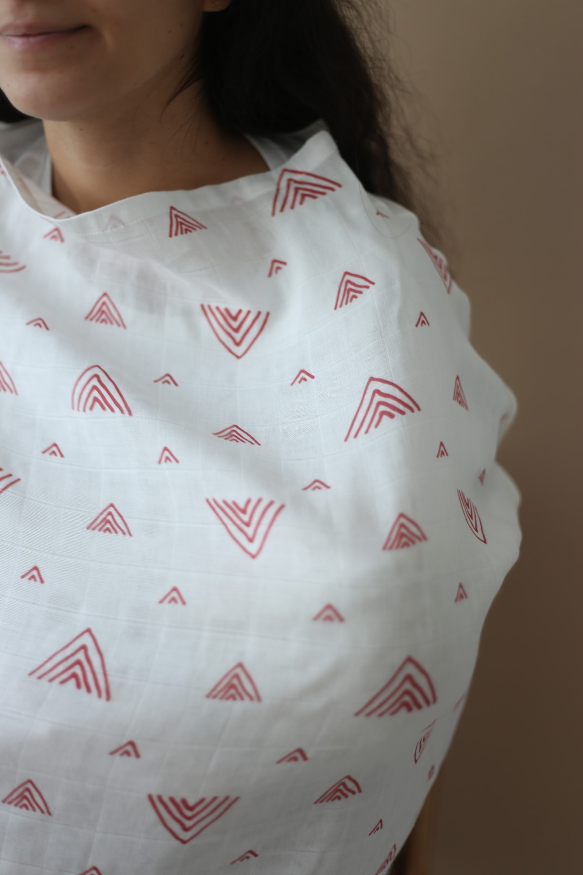 Mujo Baby&Kids Çok Amaçlı Puset - Emzirme - Mama Sandalyesi Örtüsü / Combo Örtü – Nar Kırmızısı fotoğrafı 7 (önizleme)