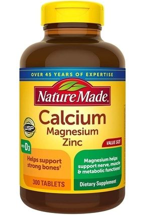Calcium, Magnesium , Zinc With Vitamin D3 300 Tablets ZEKKİİ4
