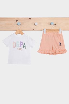 Erkek Bebek Kısa Kollu Yakalı Polo Yaka T-shirt Takım USB6P88