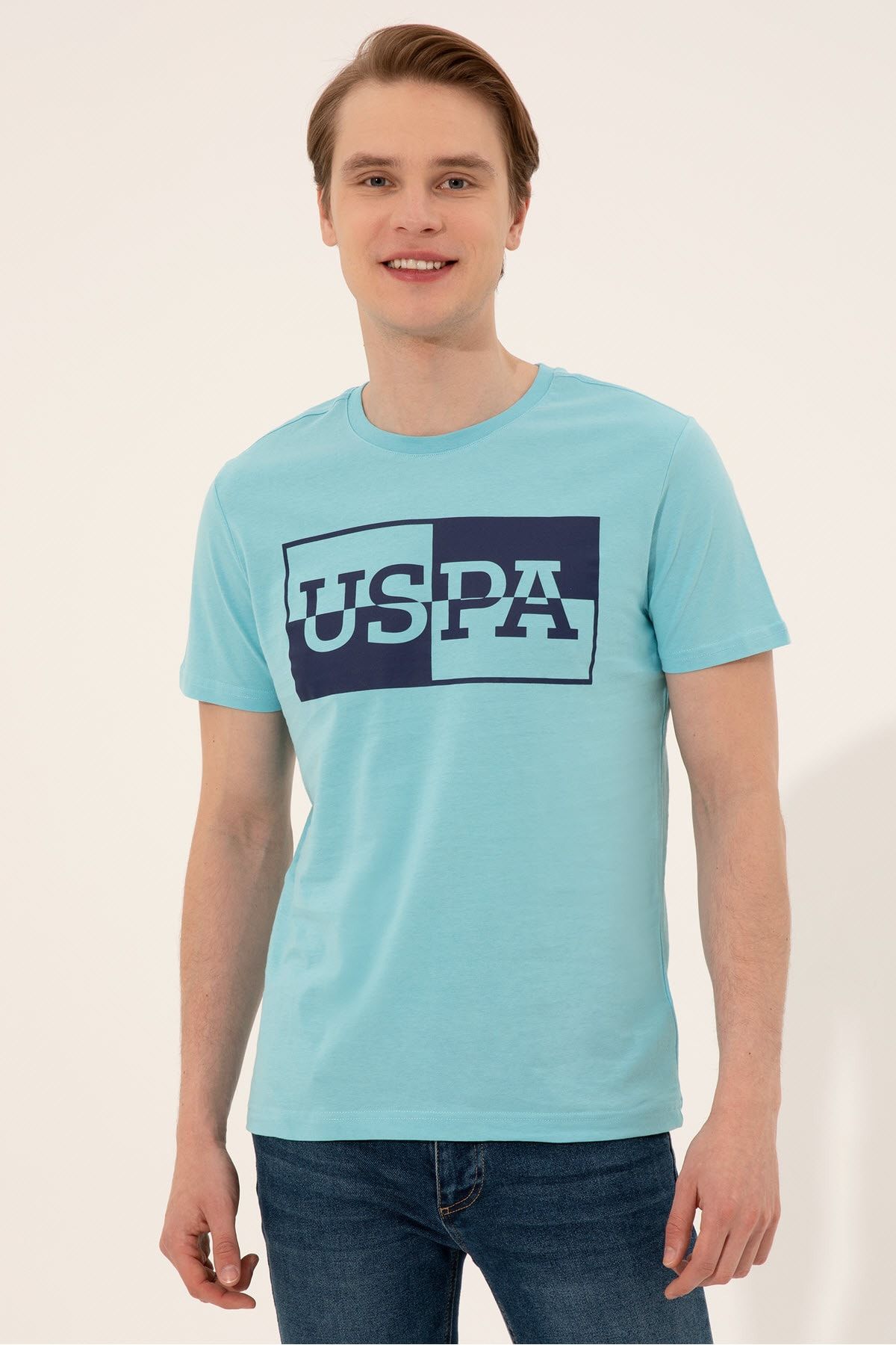 تی شرت آبی مردانه تیشرت اورجینال U.S. Polo Assn.