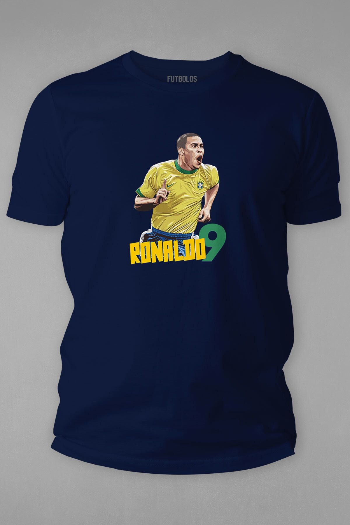 Futbolos Ronaldo Nazario T Shirt Navy Blue Trendyol