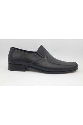 Siyah Hakiki Kösele Taban Hakiki Deri Iç Dış Erkek Klasik Ayakkabı 22k013