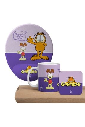 Garfield M Mousepad, Kupa Ve Bardak Altlığı Seti TYC00418335299