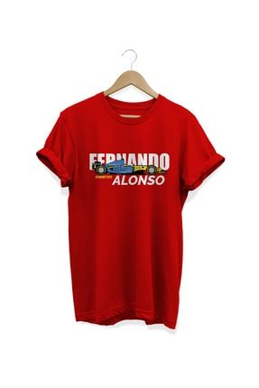 Fernando Alonso Baskılı T-shirt Ozt01123160