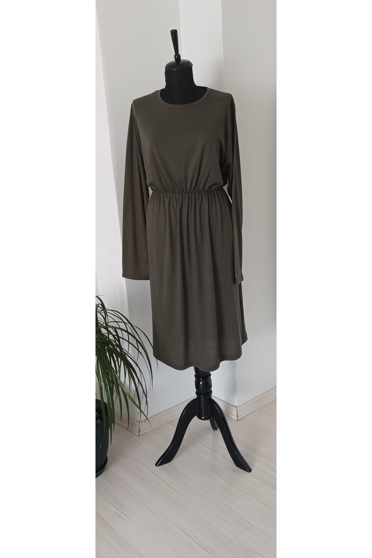 BRC Collection-فستان كاكي أخضر نسائي 1