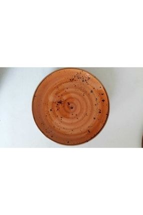 Porselen 6 Adet 19 Cm Kızıl Kahve Pasta Tabağı Takımı 8563l01