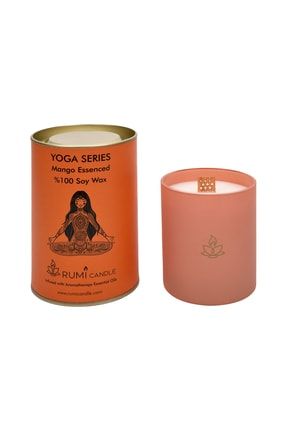 Yoga Mumu Serisi Soya Mum Soya Wax Ahşap Fitil Lüx Mum Kokulu Aromaterapik Esansiyel Mum RC1903S