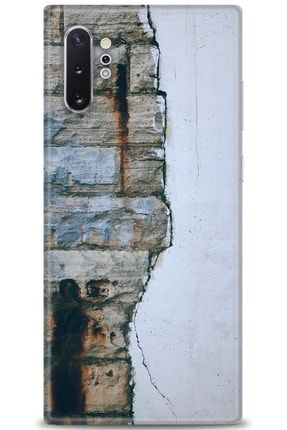 Samsung Galaxy Note 10 Plus Kılıf Hd Baskılı Kılıf - Shabby Wall + Temperli Cam tmsm-note-10-plus-v-56-cm