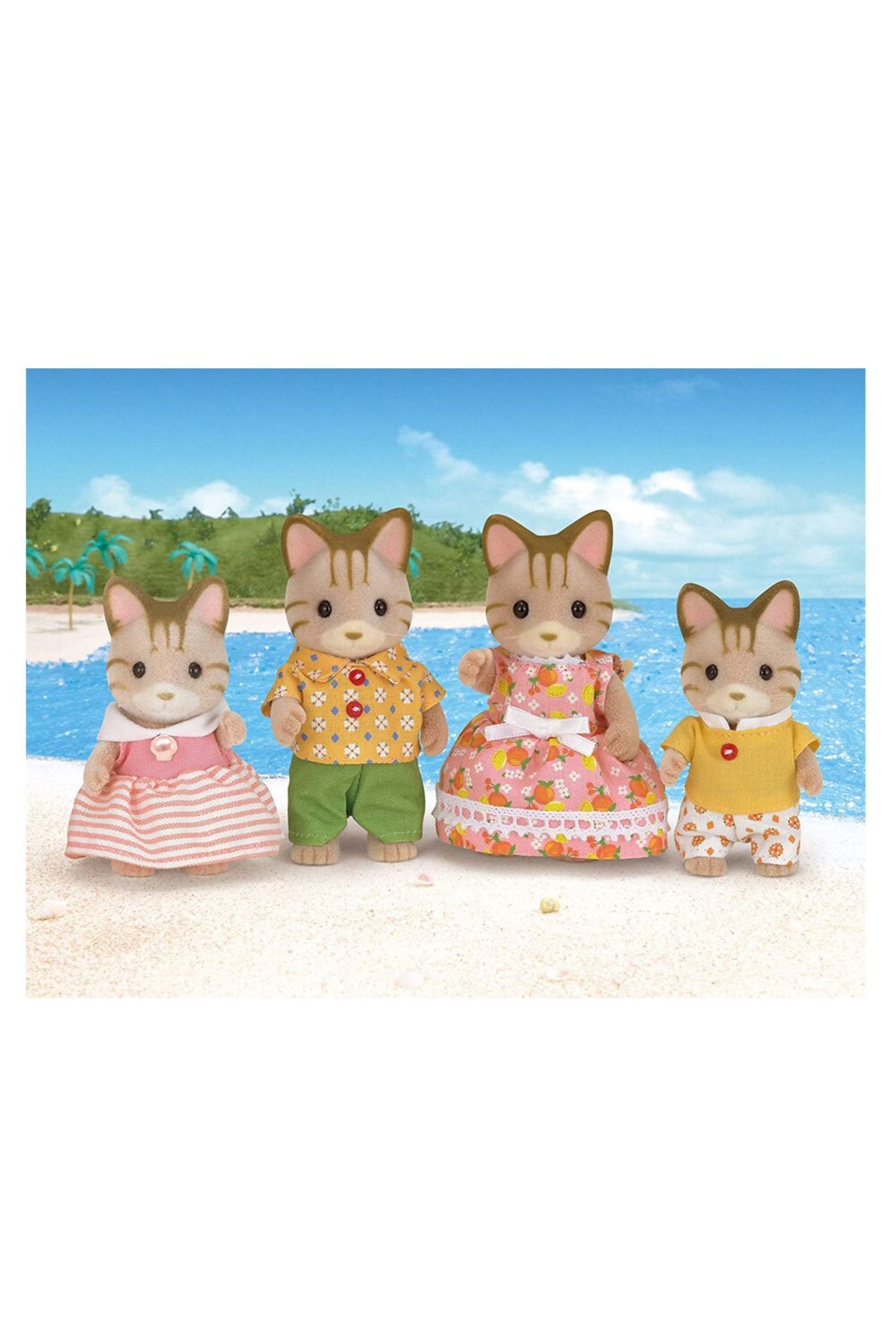 Sylvanian families striped cat family store