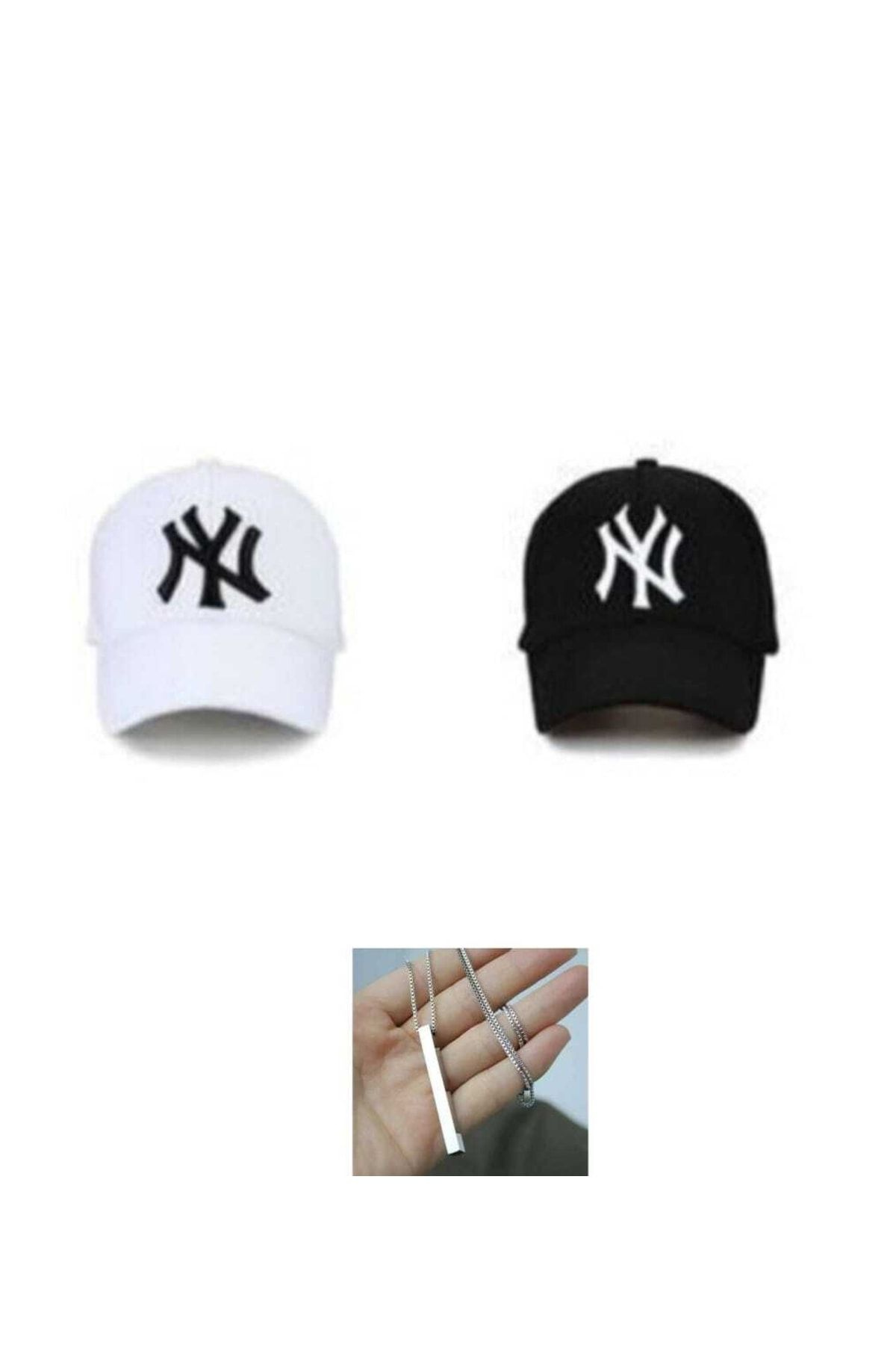2''li Ve 3'lü Kombin Ny Şapka Ve Kolye Hediyesi Emka