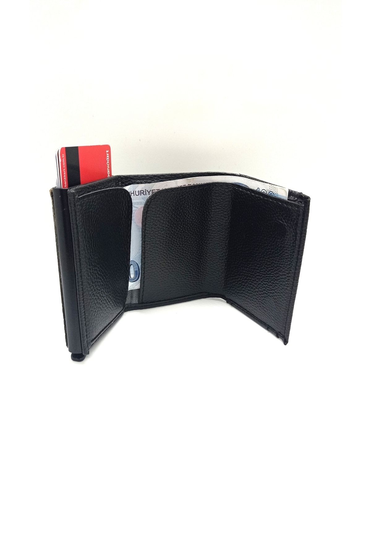 MKM-Automatic Mechanism Card Holder and Wallet with Snap Fasteners 4