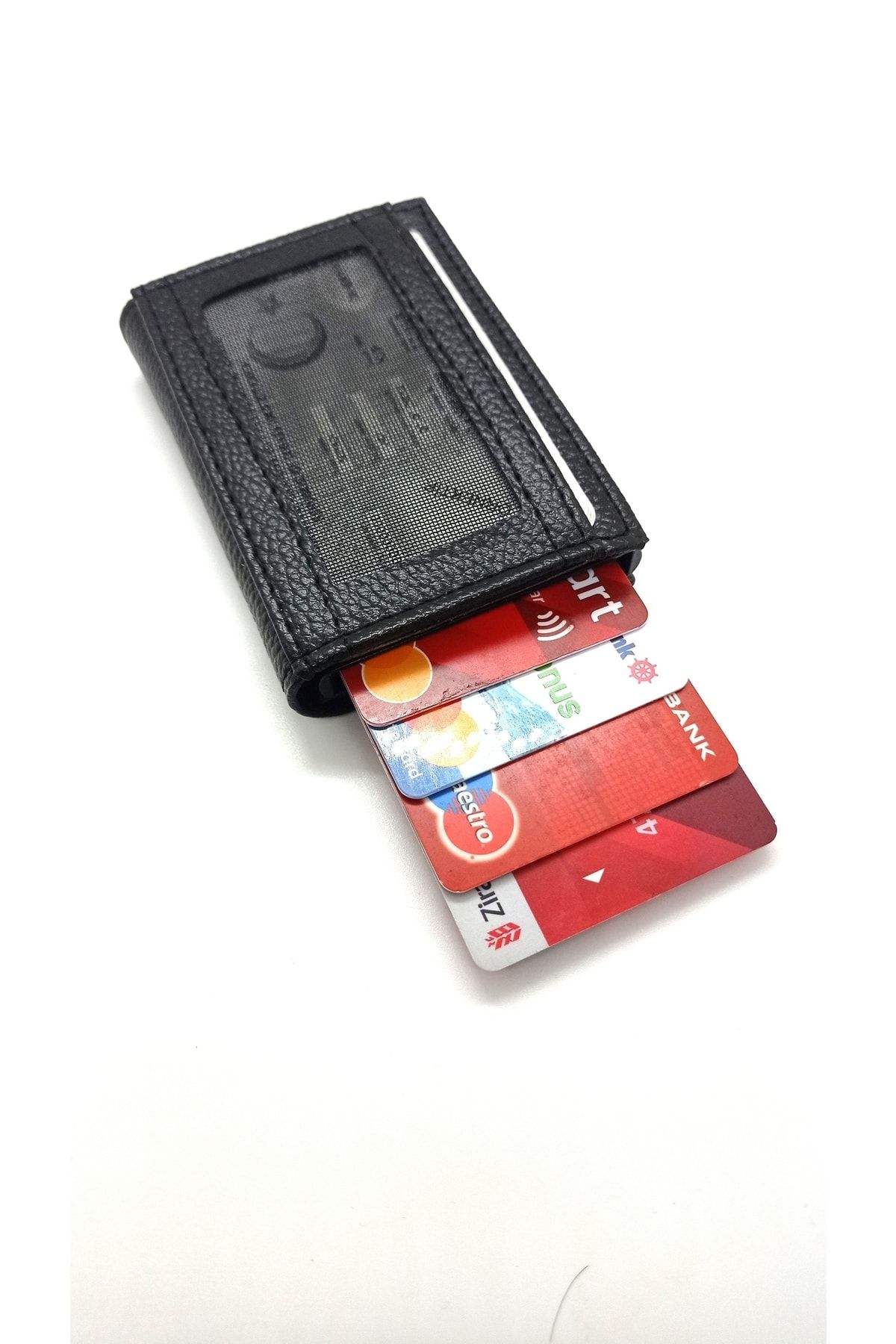 MKM-Automatic Mechanism Card Holder and Wallet with Snap Fasteners 6