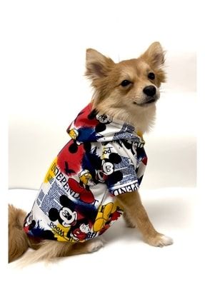 Kedi Köpek Kıyafeti Karekter Batik Desen Kapüşonlu Sweatshirt TYC00431502853