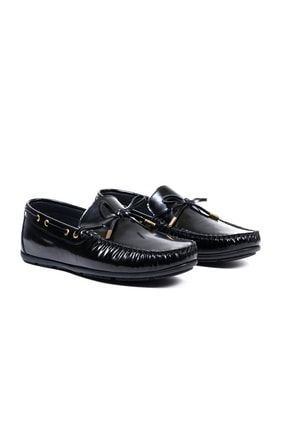 Xanthos Siyah Hakiki Deri Erkek Loafer Ayakkabı TZNRNS69