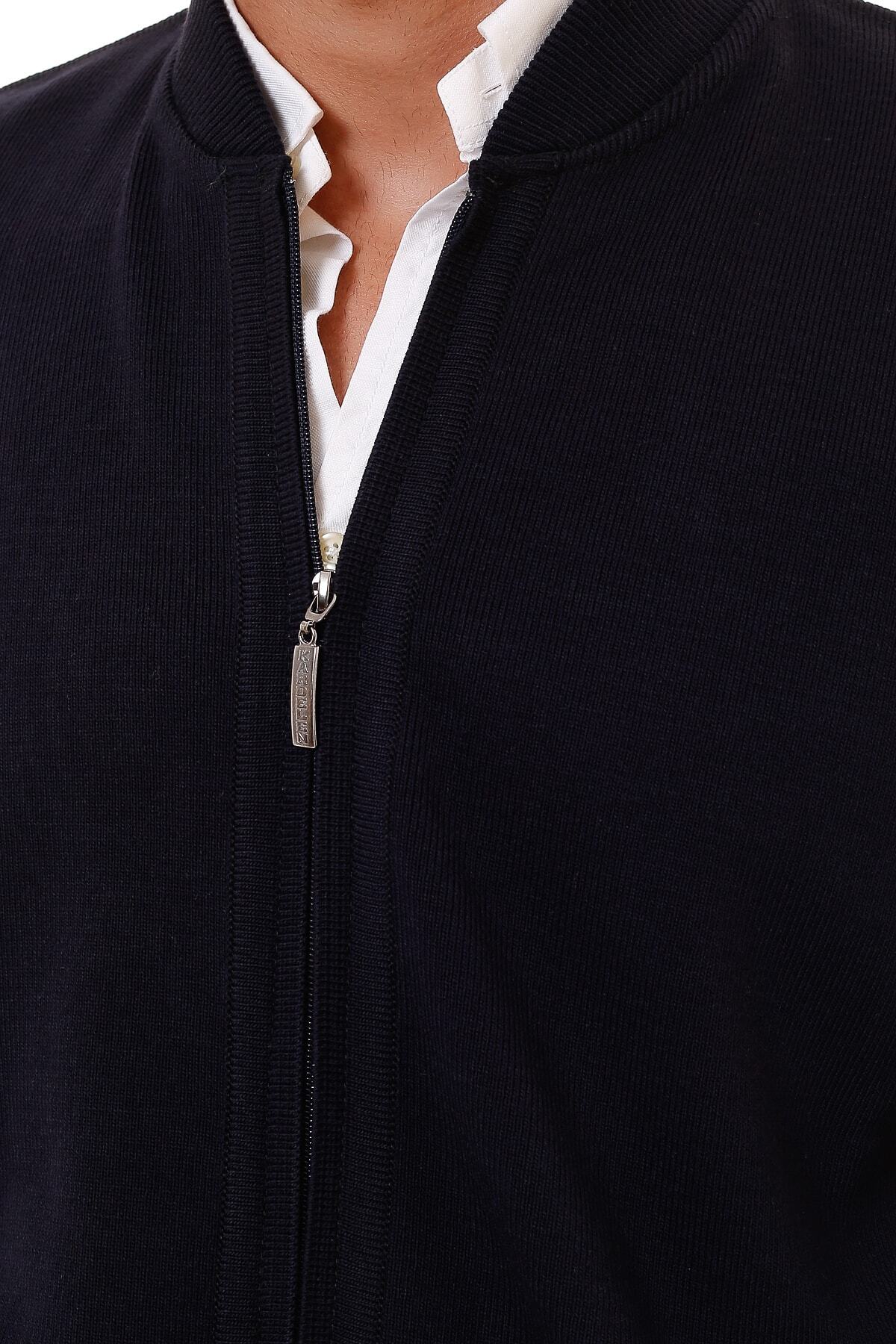 K KARBEY-Steel Knitted Men's Oversize Knitwear Coat 4