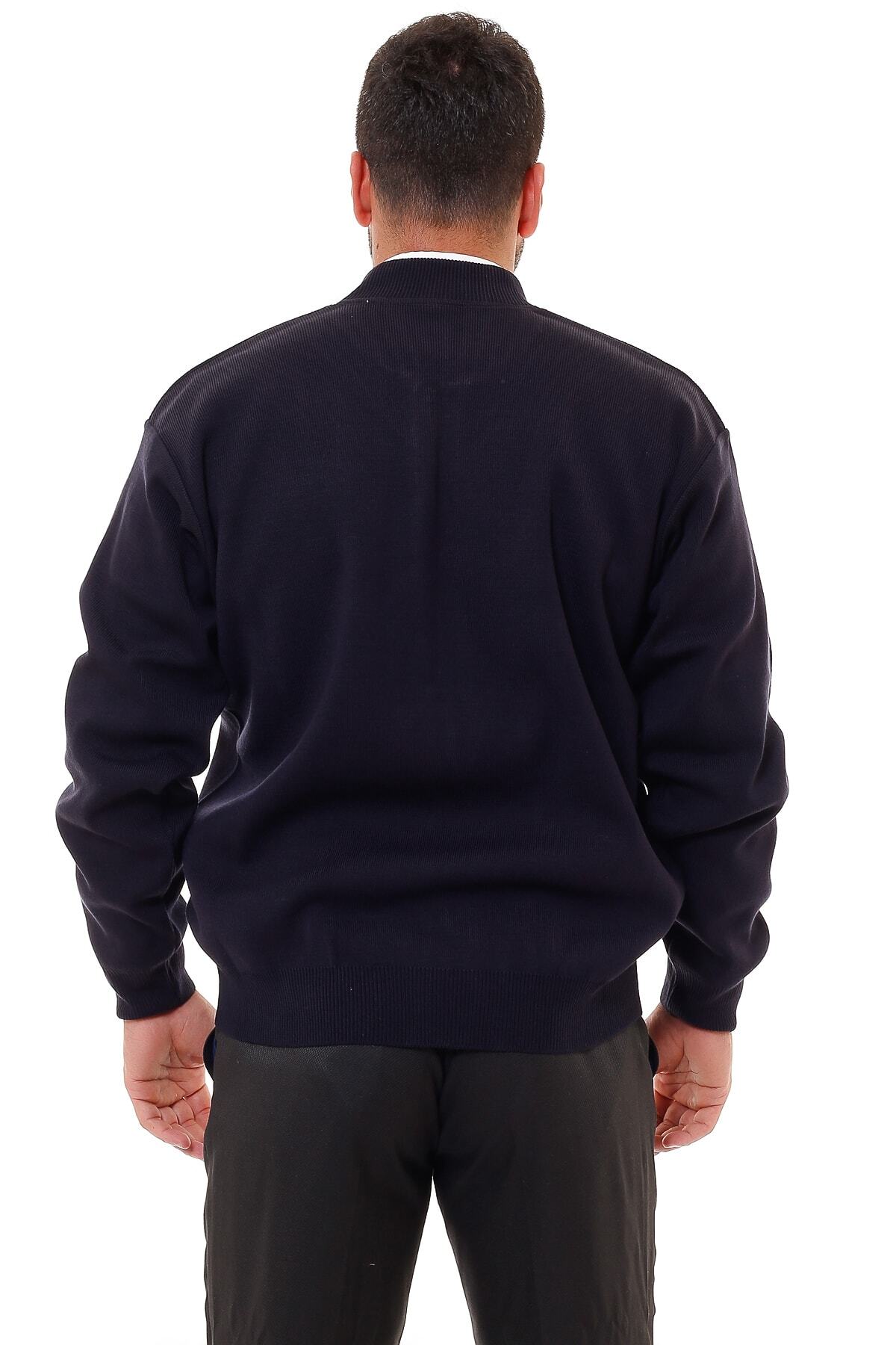 K KARBEY-Steel Knitted Men's Oversize Knitwear Coat 5
