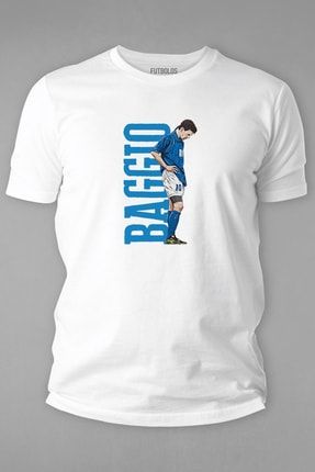 Roberto Baggio Tişört Beyaz FTBL-102-B