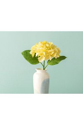 Hortensia Tek Dal Yapay Çiçek 35 Cm Sarı 10034335