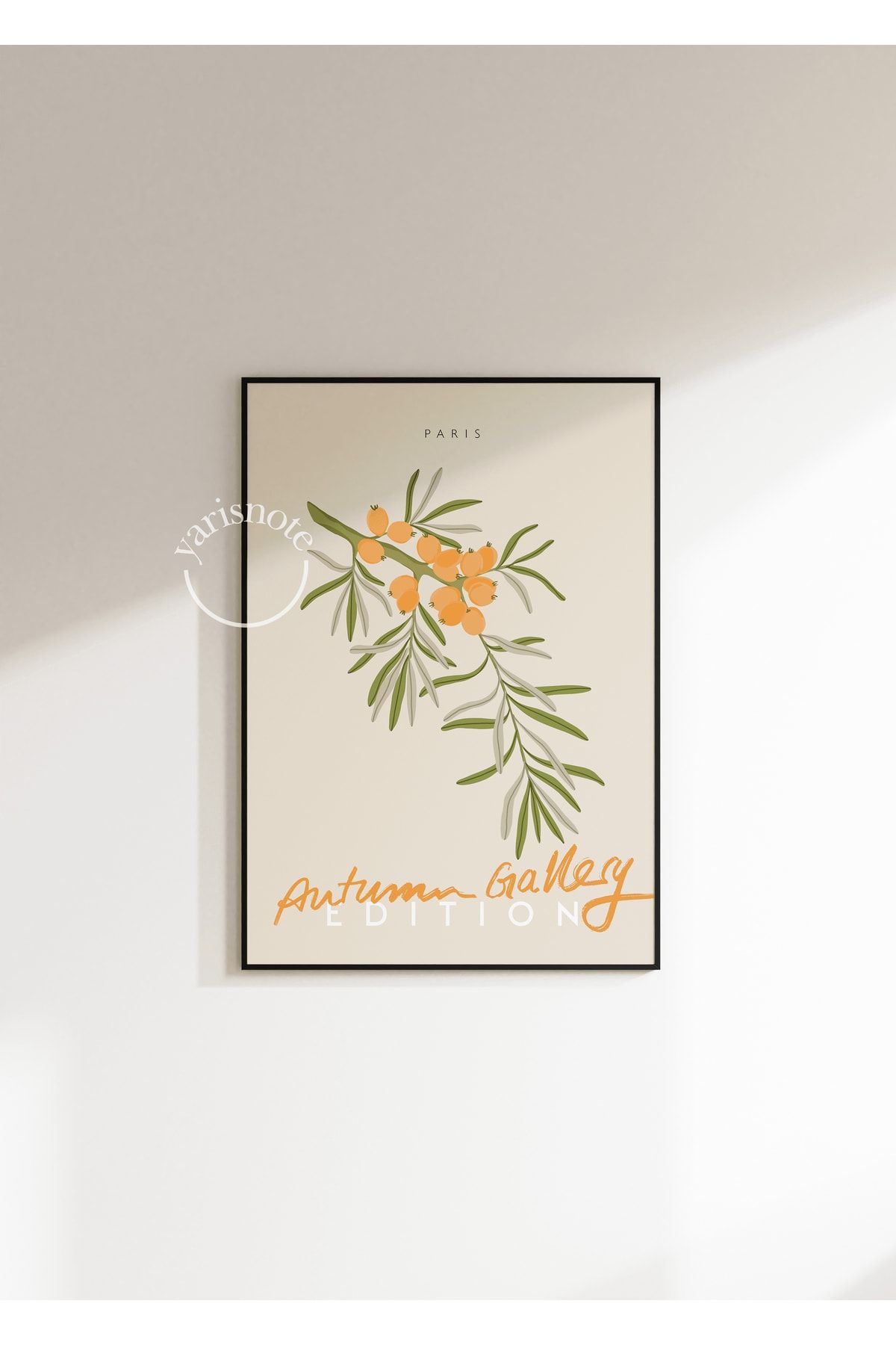 Yaris Note Autumn Gallery Sonbahar Temalı Paris Çerçevesiz Poster VB9448
