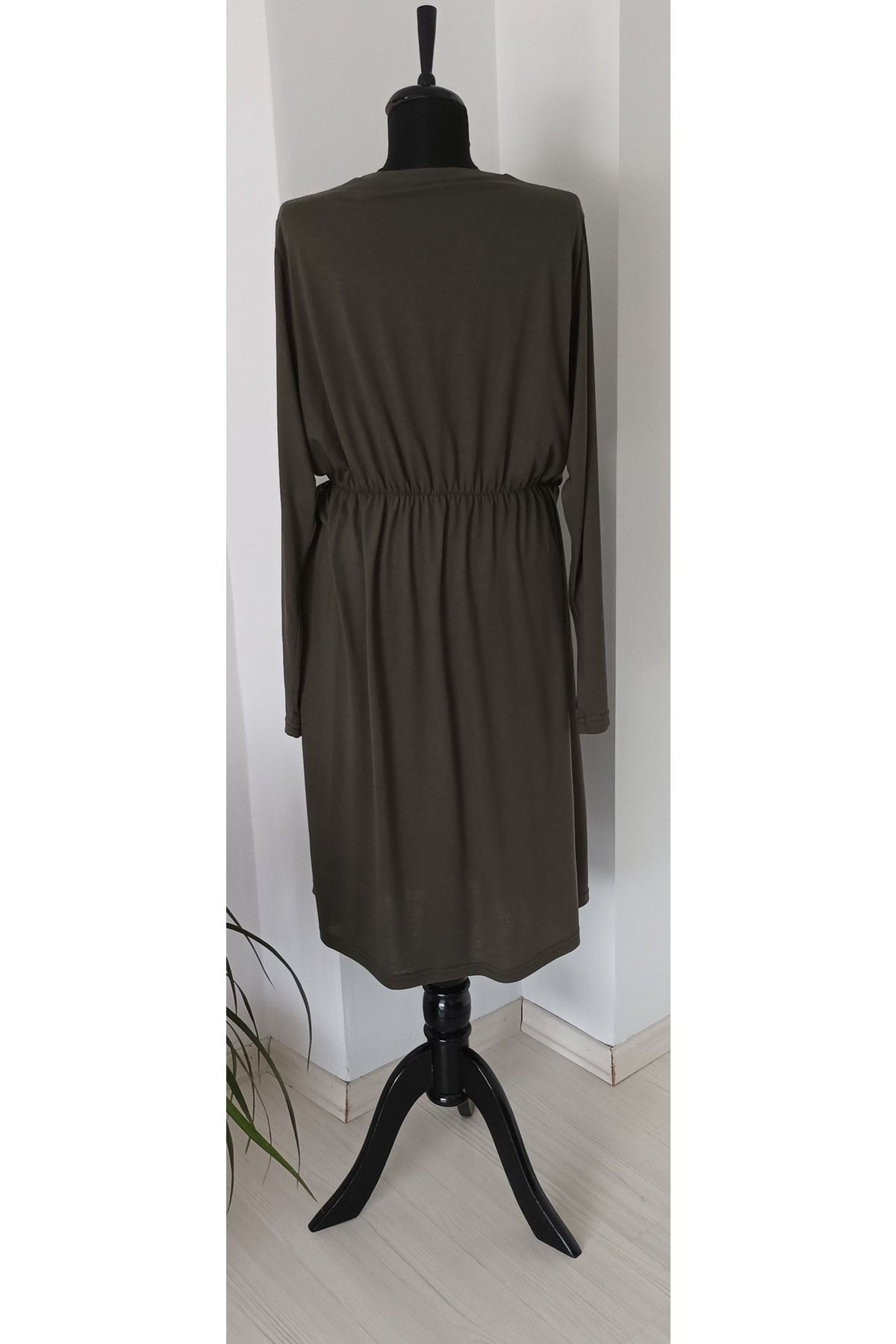 BRC Collection-فستان كاكي أخضر نسائي 2