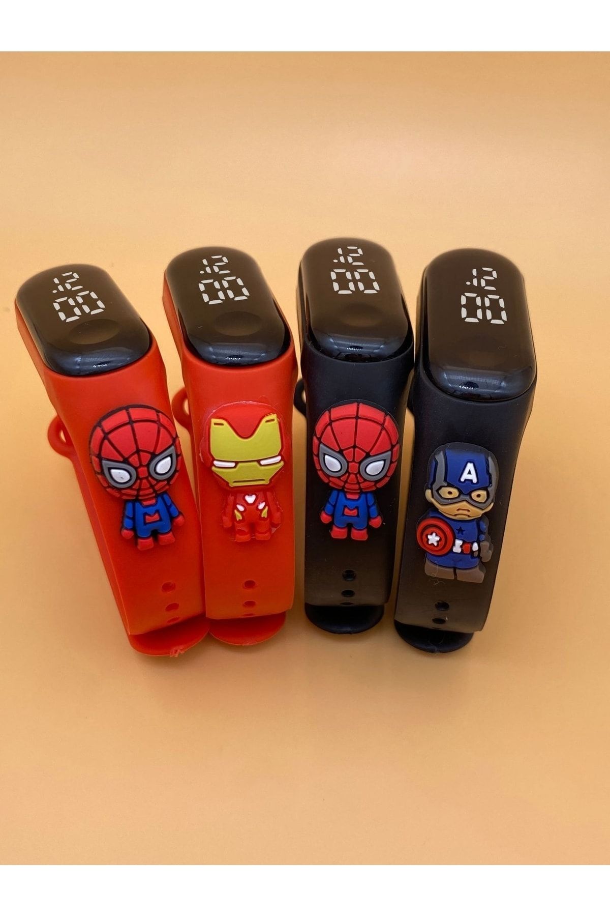 Spiderman Spider Man Örümcek Adam Dokunmatik Dijital Çocuk Saat