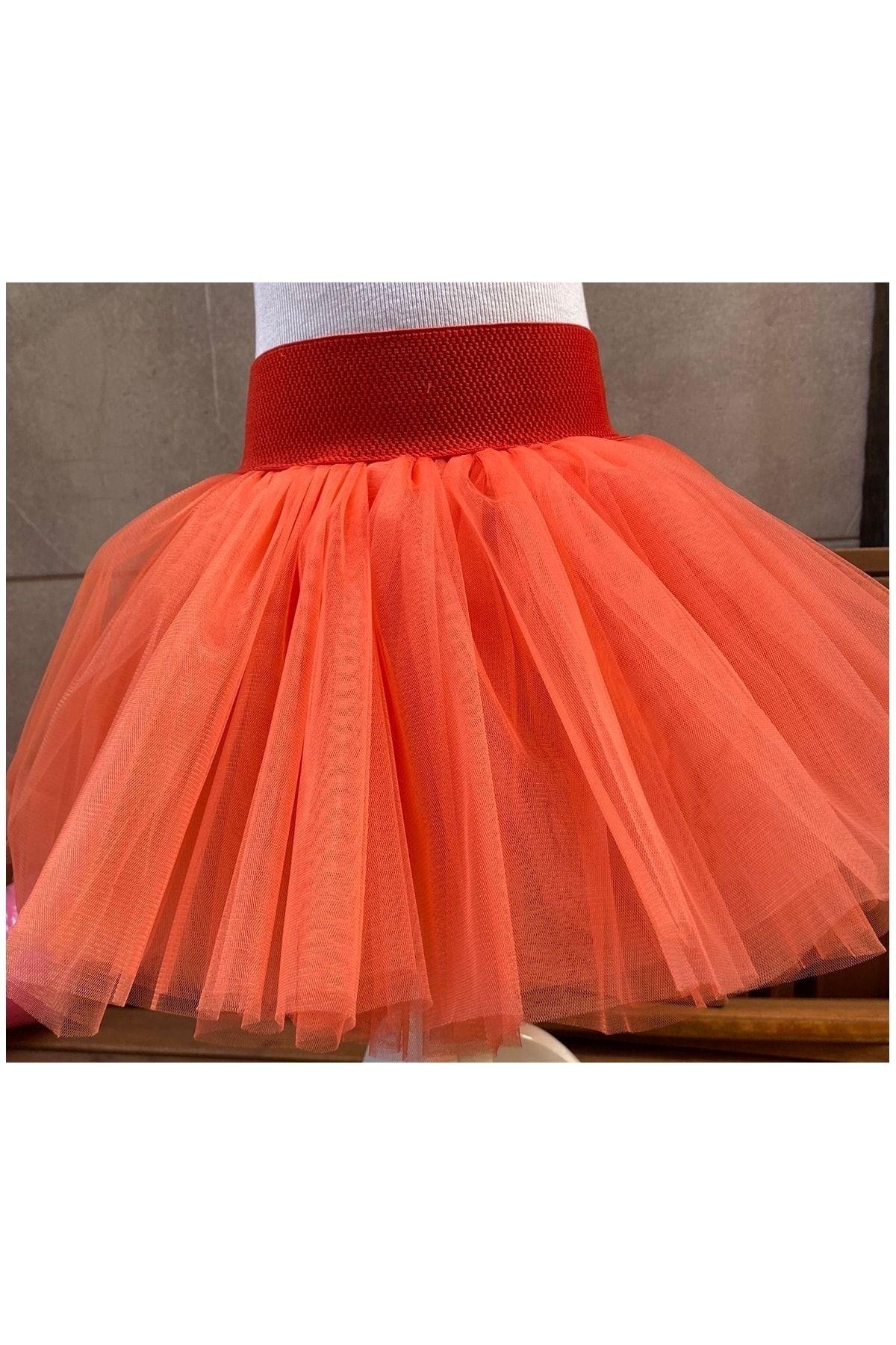 Orange puffy deals skirt