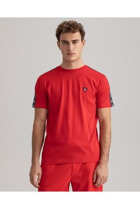 Erkek Kırmızı Regular Fit Logolu T-shirt 2003124