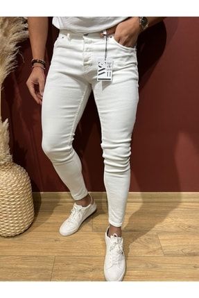 We’22 Erkek Beyaz Skinny Jeans Themyfashion275