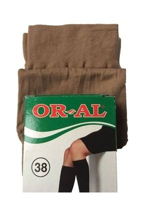 12 Çift Oral Kadın Dizaltı Çorap Kalın 70 Denye Yeşil Kutu 4009