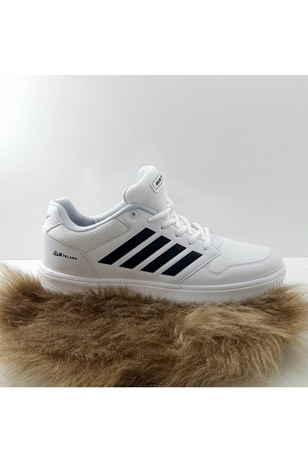 Bestof 074 Beyaz Sneaker Düz Taban Hafif Rahat Spor Çift Ayakkabısı — سفید AYKSAYAK-000401 — تصویر 7 از 8
