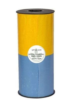 Sarı-Mavi Rulo Çok Yapışkanlı Tuzak -Açık Alan Kullamıma Uygun 0,3m*100m CFTLKAVMROLLTRAP0008