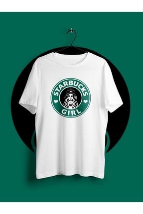 Starbucks Girl Baskılı Unisex Tişört TCO20210099