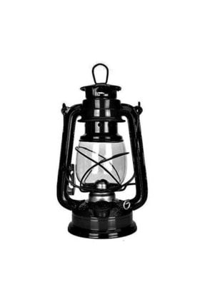 Dekoratif Gemici Feneri Gaz Lambası Büyük Boy 30 cm Siyah DÇM112